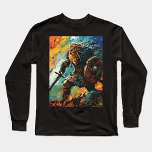 Saga of the Norse: Viking Exploration, Epic Tales, and Anime-Manga Heritage in Vinland Saga Art Long Sleeve T-Shirt